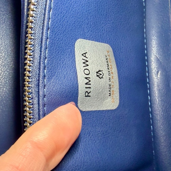 D.I.O.R Rimowa Metallic Blue Bag Wallet with Strap - Picture 7 of 13